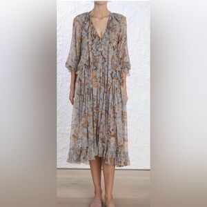 Zimmermann silk Floral Dress 2 piece